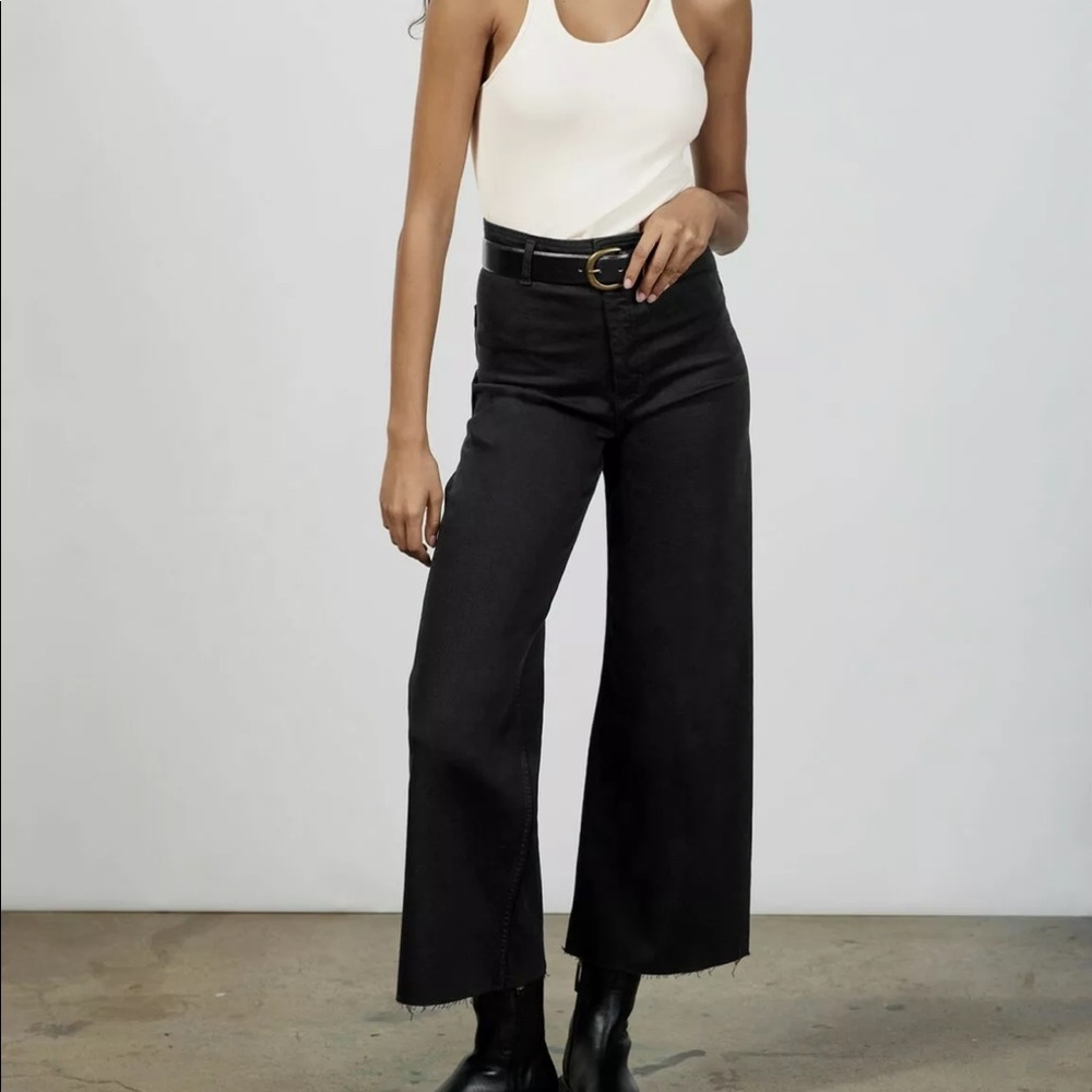 Zara marine straight jeans